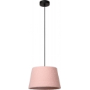 Woolly 28cm pink lamp with shade Lucide