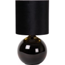 Esterad black glass table lamp Lucide