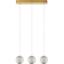 Cintra III 48cm transparent&brass glamour pendant lamp Lucide