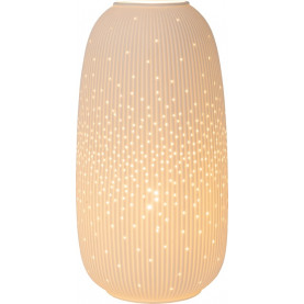 Lampa stołowa porcelanowa Flores 33cm biała Lucide 2