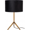 Lampa stołowa trójnóg z abażurem Tondo czarny/mosiądz Lucide