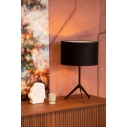 Tondo black tripod table lamp with shade Lucide