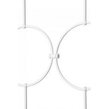 Lampa wisząca 3 szklane kule designerskie Isuulla 90cm biała Ummo