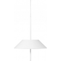 Lampa wisząca designerska z abażurem Sakosi 40cm biała Ummo