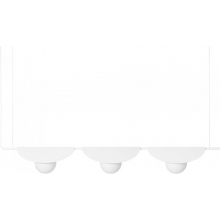 Lampa wisząca designerska potrójna Sallo C 150cm biała Ummo