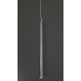 Nowoczesna Lampa wisząca tuba Organic 2,5 LED Chrom MaxLight do salonu, sypialni i kuchni. 2