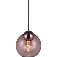 Lampa wisząca szklana kula Bubbles 18 różowa HaloDesign