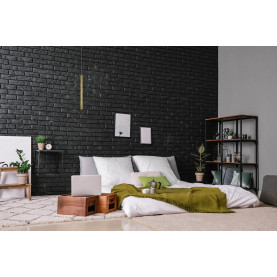 Lampa wisząca tuba Organic LED 2,5 złoto szczotkowane MaxLight 2