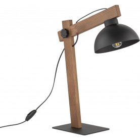 Lampa biurkowa loft Oslo czarny/orzech TK Lighting