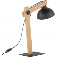 Lampa biurkowa loft Oslo czarny/drewno TK Lighting