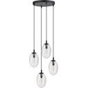Lampa wisząca szklana Astral Premium IV 40cm przezroczysta Emibig
