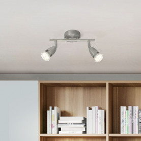 Reflektor sufitowy podwójny Amalfi II Led Satynowy Chrom Brilliant