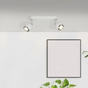 Ina II Modern Double Ceiling Light LED White/Chrome Brilliant