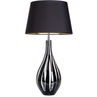 Lampa stołowa szklana Modena Black Czarna 4Concept do sypialni, salonu i przedpokoju.