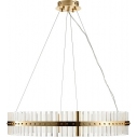 Lampa wisząca kryształowa glamour Aura LED 85cm przezroczysto-złota Step Into Design