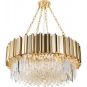 Lampa wisząca kryształowa glamour Rea 80cm złota Step Into Design