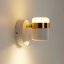 Pocco LED white&gold designer wall lamp Step Into Design