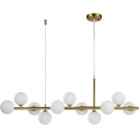 Mini Moon 100cm white&gold designer glass ball pendant lamp Step Into Design