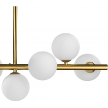 Lampa wisząca szklane kule designerskie Mini Moon 100cm biało-złota Step Into Design