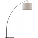 Lampa podłogowa łukowa z abażurem Moby szaro-beżowa TK Lighting