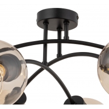 Lampa sufitowa szklane kule Tireno VI 75cm bursztynowy/czarny TK Lighting