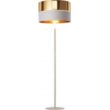 Lampa podłogowa z abażurem Hilton złoty/biały TK Lighting