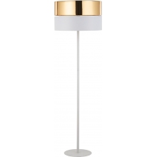 Lampa podłogowa z abażurem Hilton złoty/biały TK Lighting
