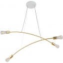 Lampa wisząca glamour "patyczak" 4 punktowa Helix 90cm złoty połysk TK Lighting