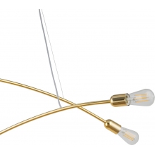 Lampa wisząca glamour "patyczak" 4 punktowa Helix 90cm złoty połysk TK Lighting