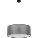 Lampa wisząca z abażurem Earth 50cm szaro-grafitowa TK Lighting