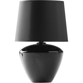 Fiord glass table lamp with black shade TK Lighting