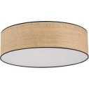 Plafon okrągły boho Liberia 60cm słomkowy TK Lighting