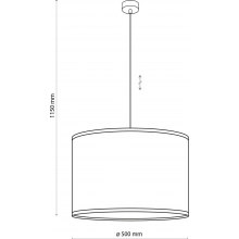 Lampa wisząca boho Liberia 50cm słomkowa TK Lighting