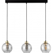 Lampa wisząca szklana dekoracyjna na listwie Devi III 81cm przeźroczysta TK Lighting