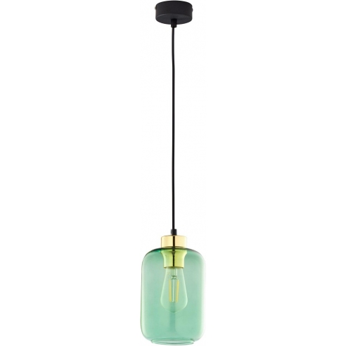Lampa wisząca szklana Marco Green 14cm zielona TK Lighting