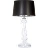 Lampa stołowa szklana glamour Versailles Czarna 4Concept do sypialni, salonu i przedpokoju.