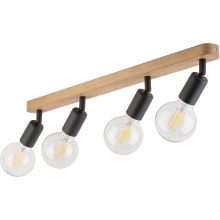 Reflektor drewniany 4 punktowy Simply Wood czarny TK Lighting