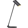 Lampa biurkowa minimalistyczna Hester Czarna Lucide do gabinetu i pracowni.