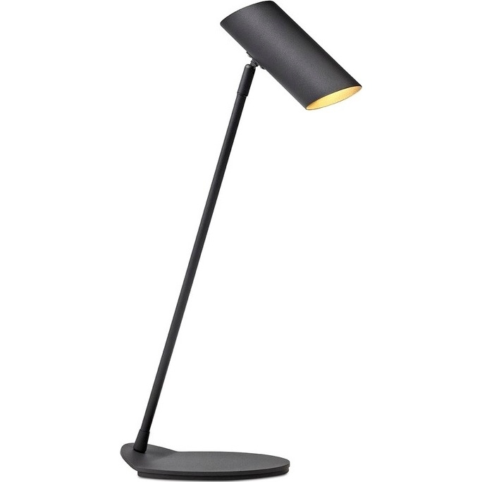 Lampa biurkowa minimalistyczna Hester Czarna Lucide do gabinetu i pracowni.