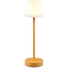 Lampa stołowa zewnętrzna ze ściemniaczem i usb Martinez LED biało-pomarańczowa Reality