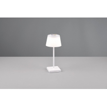 Lampa zewnętrzna na stół z usb i ściemniaczem Sanchez LED biała Reality