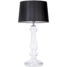 Lampa stołowa szklana glamour Versailles Czarna 4Concept do sypialni, salonu i przedpokoju.