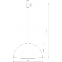 Lampa wisząca półkula Hemisphere Super 50cm miedziana Nowodvorski