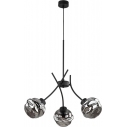 Lampa wisząca szklana nowoczesna Zulia III 48cm grafit lustrzany/czarny TK Lighting