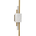 Kinkiet glamour Ellie LED biały marmur/złoty Step Into Design