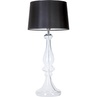 Lampa stołowa szklana Louvre Czarna 4Concept do sypialni, salonu i przedpokoju.