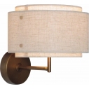 Takai beige japandi wall lamp with fabric shade DFTP