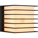 Kinkiet ogrodowy nowoczesny Fluctus 13cm czarny Nordlux