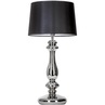 Lampa stołowa szklana glamour Versailles Platinum Czarna 4Concept do sypialni, salonu i przedpokoju.