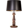 Lampa stołowa szklana z abażurem Petit Trianon Copper Czarna 4Concept do sypialni, salonu i przedpokoju.